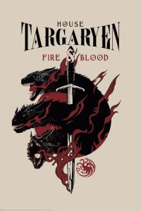 POSTERS Plakát, Obraz - Game of Thrones - House Targaryen, (61 x 91.5 cm)