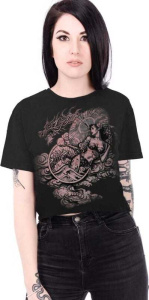 Alchemy England Lady Dragon Dámské tričko černá