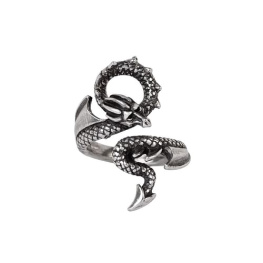 Alchemy Gothic Prsten Dračí objetí R245, velikost L/N