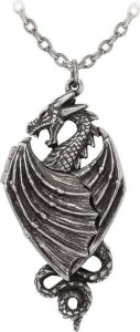 Alchemy Gothic Racla Dragonistii Náhrdelník - řetízek stríbrná