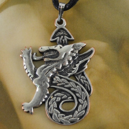 Amulet Keltský drak - ryzost, vůdčí schopnosti