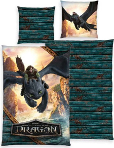 Drachenzähmen leicht gemacht Dragon Ložní prádlo vícebarevný