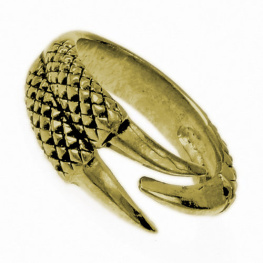 Fantasyobchod Bronzový prsten Dračí dráp, průměr 20 mm