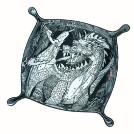 Skládací podložka na házení kostek - Dragon Smoke