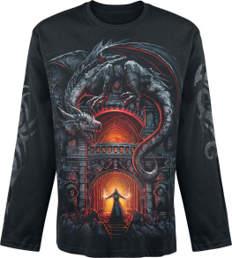 Spiral Dragon's Lair Tričko s dlouhým rukávem černá