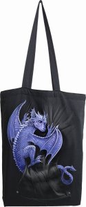 Spiral Pocket Dragon Plátená taška černá