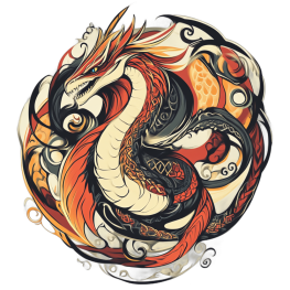 Tričko Majestic Dragon Illustration