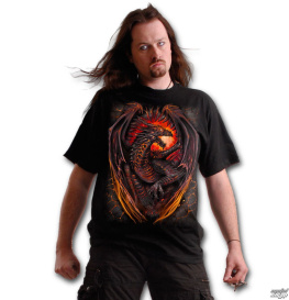 tričko pánské SPIRAL - Dragon Furnace - Black