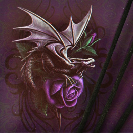 Vonné tyčinky fantasy - Fialový drak s růží