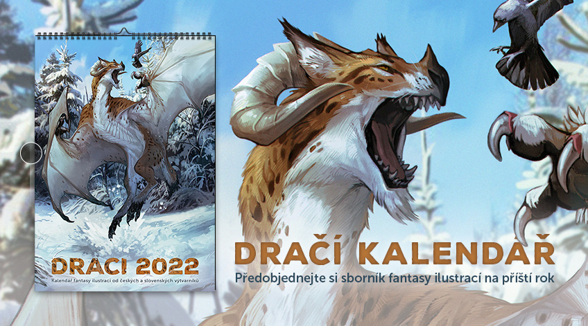 Dračí kalendář: DRACI 2022 je sborníkem fantasy ilustrací s draky od 13 autorů z České republiky a Slovenska. Jde o nástěnný kalendář formátu A3 (297 × 420 mm) na výšku o 15 stranách. 