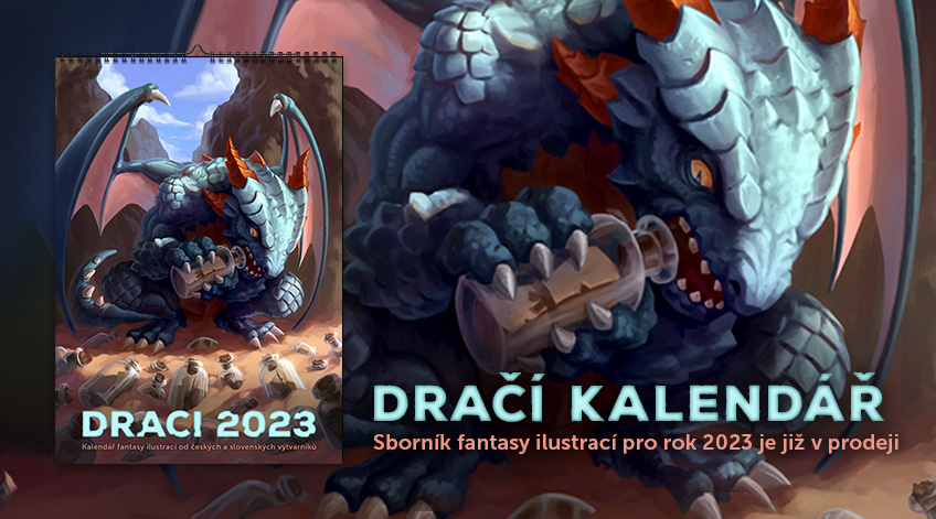 Dračí kalendář: DRACI 2023 je sborníkem fantasy ilustrací s draky od 13 autorů z České republiky a Slovenska. Jde o nástěnný kalendář formátu A3 (297 × 420 mm) na výšku o 15 stranách. 